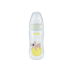 
                  
                    Load image into Gallery viewer, Nuk First Choice Glow in the Dark Temperature Control Bottle - 300ml Koala
                  
                