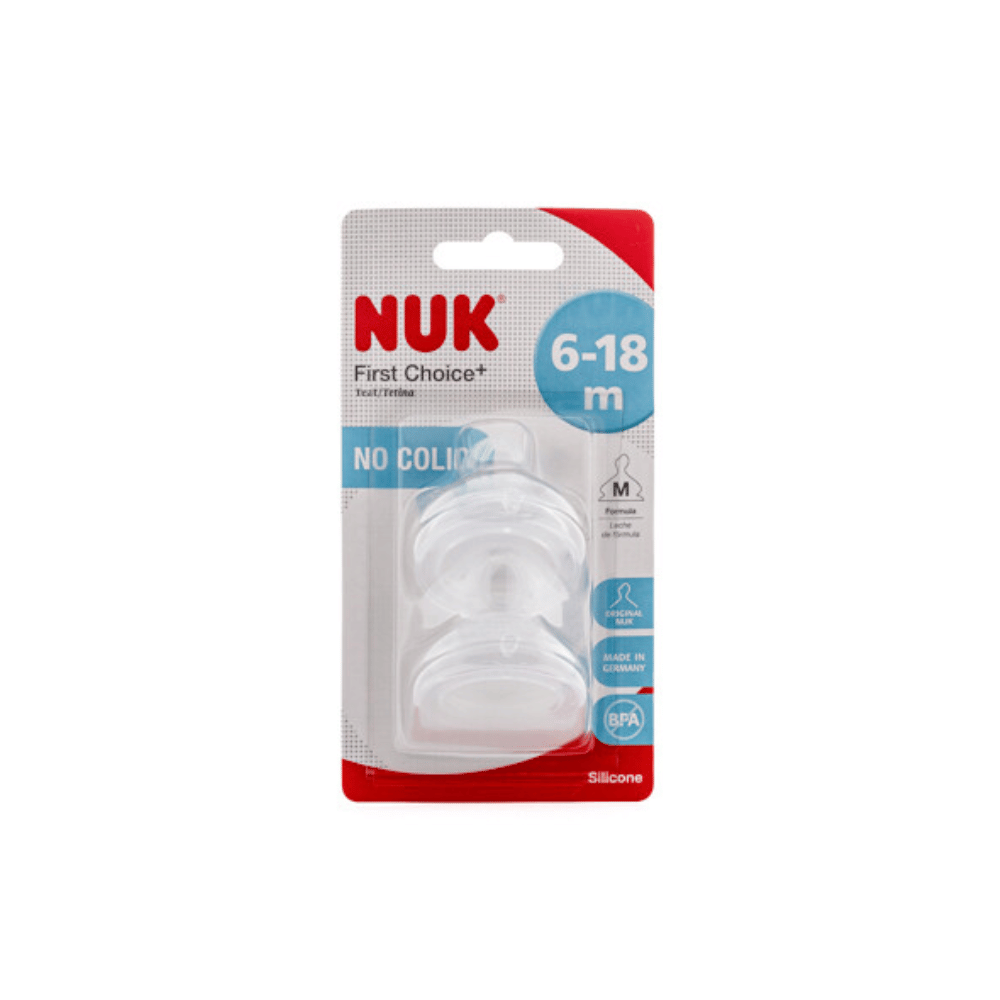 Nuk First Choice Silicone Teat Size 2 Medium Twin pack