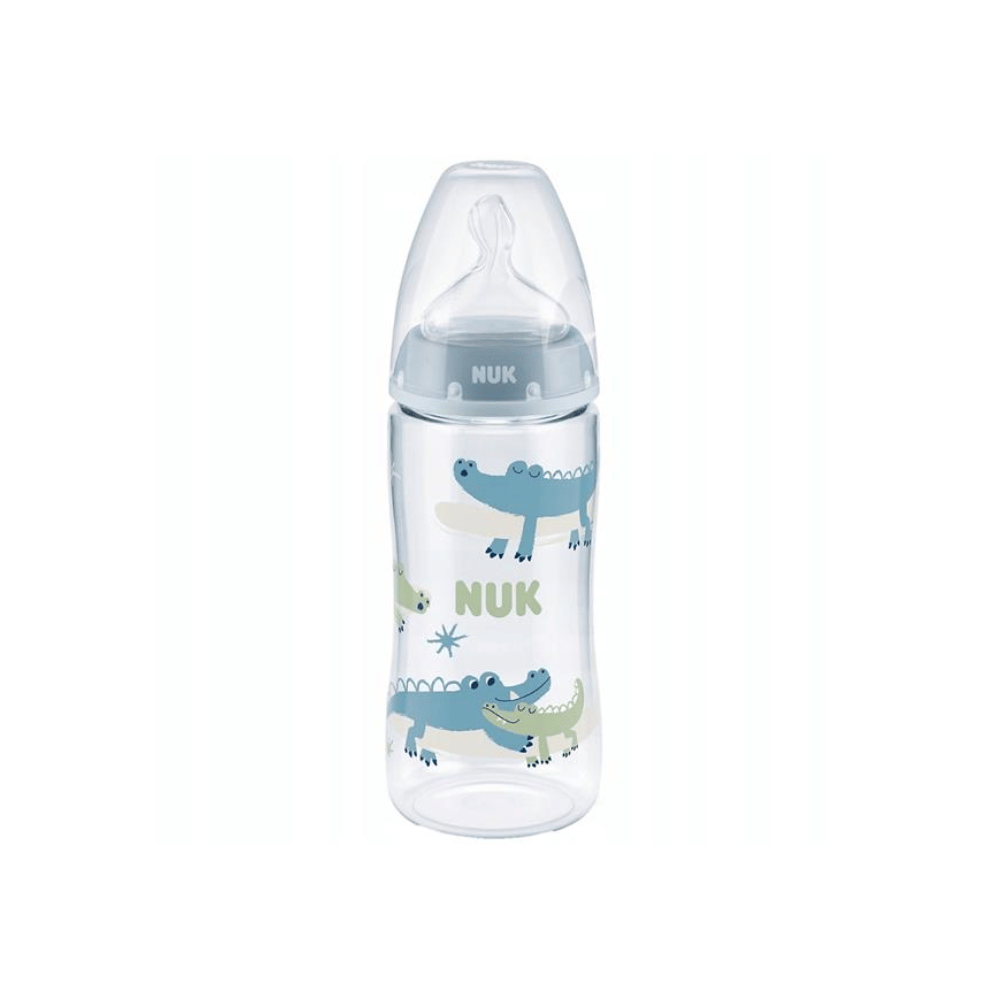 
                  
                    Load image into Gallery viewer, Nuk First Choice Silicone Temperature Control Bottle 300ml
                  
                