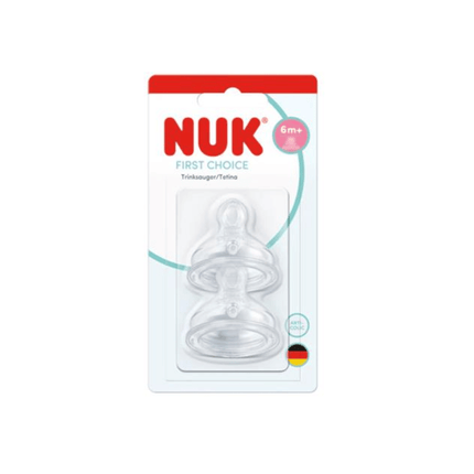 Nuk First Choice Silicone Teat Anti Colic - 2 Pack