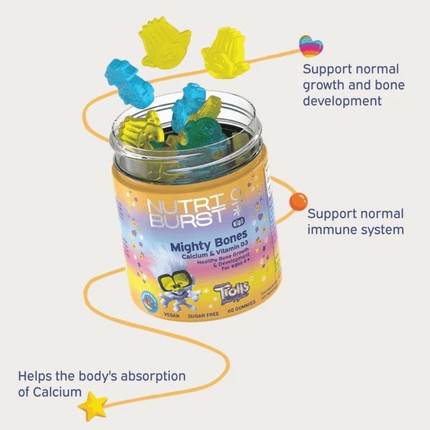 Nutriburst Mighty Bones Calcium & Vitamin D3 - 60 gummies