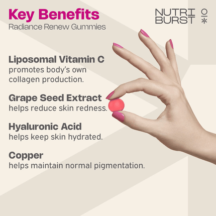 Nutriburst Radiance Renew 60 Gummies