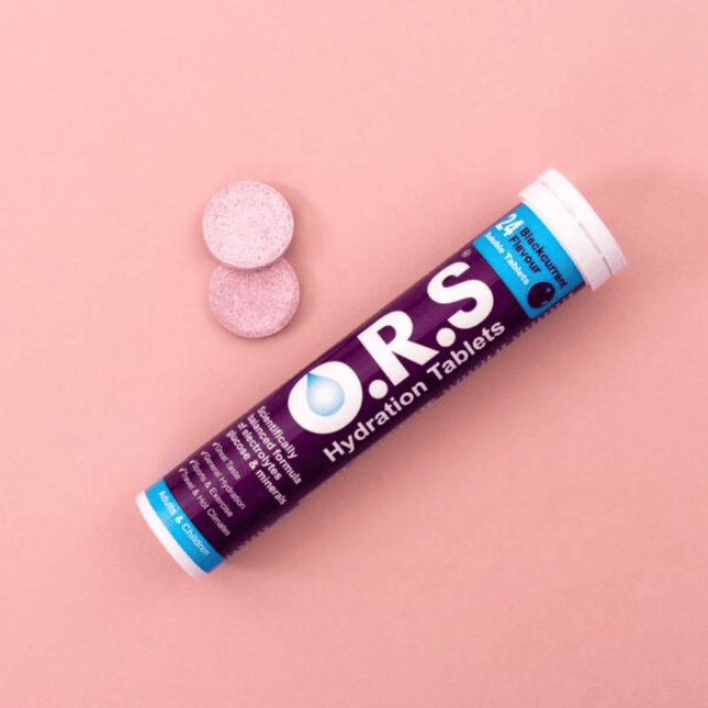 ORS Hydration Tablets Blackcurrant  / 24 Soluble Tablets