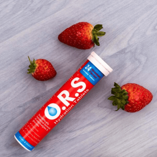 ORS Hydration Tablets Strawberry  / 24 Soluble Tablets