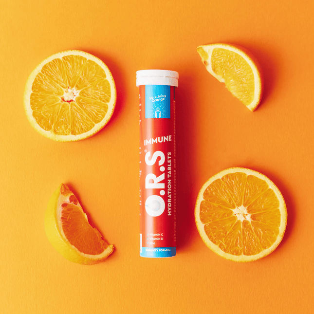 O.R.S IMMUNE Hydration Tablets - Juicy Orange / 24 soluble tablets