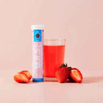 O.R.S KIDS Hydration Tablets - Strawberry / 24 Soluble Tablets