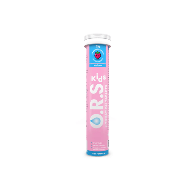 O.R.S KIDS Hydration Tablets - Strawberry / 24 Soluble Tablets