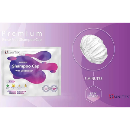 Omnitex Premium Rinse Free Shampoo Cap