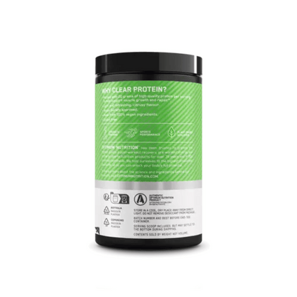 Optimum Nutrition Clear Protein 100% Plant Protein Isolate / Lime Sorbet 280g