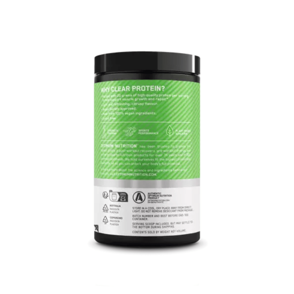 
                  
                    Load image into Gallery viewer, Optimum Nutrition Clear Protein 100% Plant Protein Isolate / Lime Sorbet 280g
                  
                