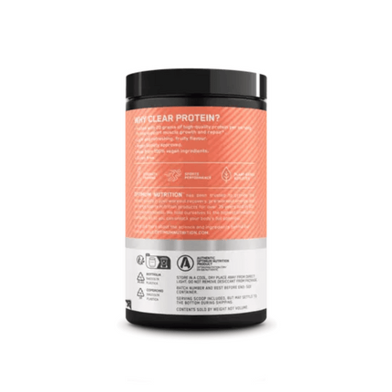 Optimum Nutrition Clear Protein 100% Plant Protein Isolate / Juicy Peach 280g