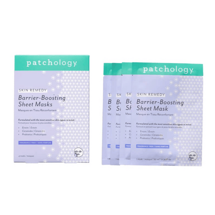 Patchology Skin Remedy Barrier-Boosting Sheet Mask - 4 Pack