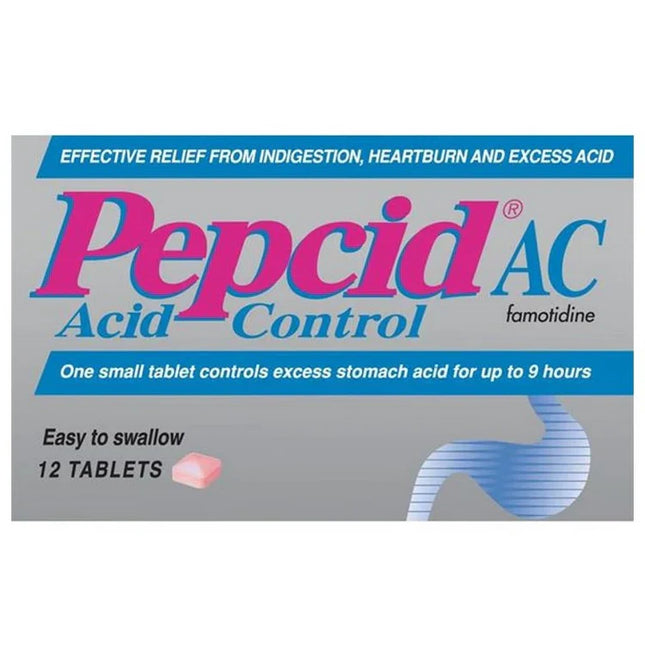 Pepcid Ac Acid Control Famotidine Tablets 12 Pack