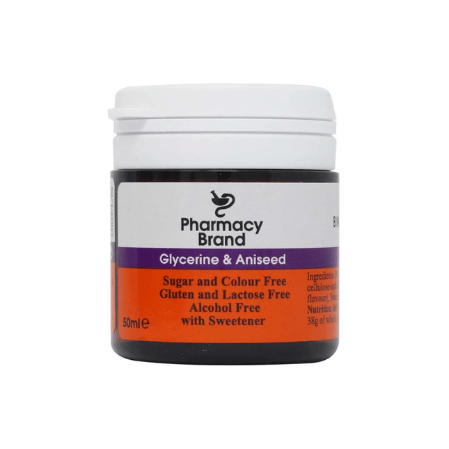 Pharmacy Brand Glycerine & Aniseed Syrup 50g 