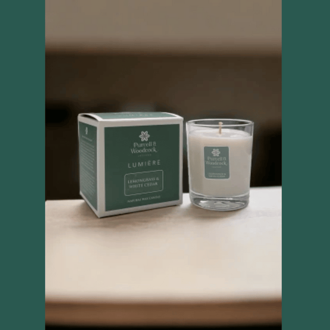 Purcell & Woodcock Lumiére Lemongrass & White Cedar Scented Candle
