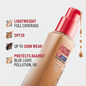 
                  
                    Load image into Gallery viewer, Rimmel London Lasting Finish 35 Hour Foundation - 103: True Ivory
                  
                