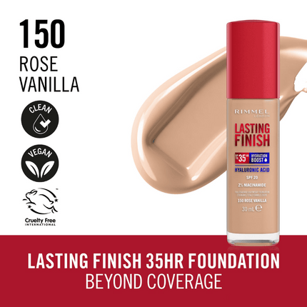 Rimmel London Lasting Finish 35 Hour Foundation - 150: Rose Vanilla
