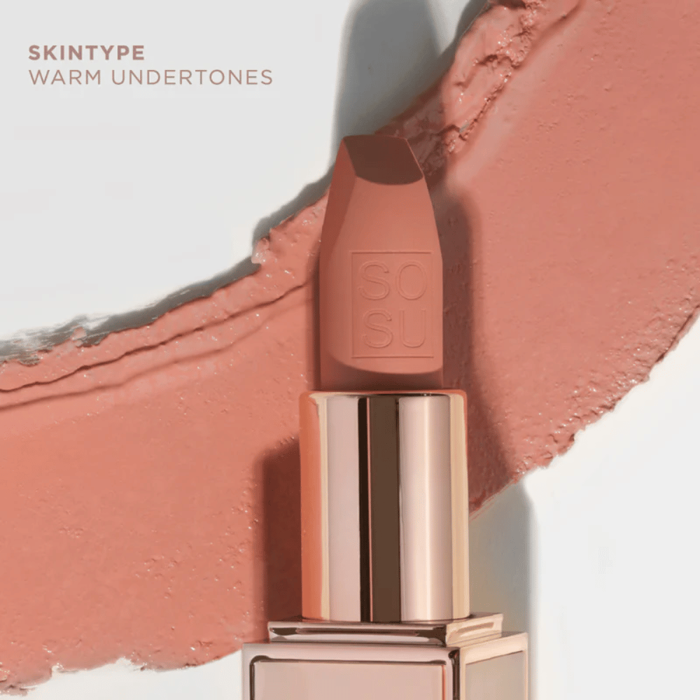
                  
                    Load image into Gallery viewer, SOSU Satin Lipstick - Creme Brulee
                  
                