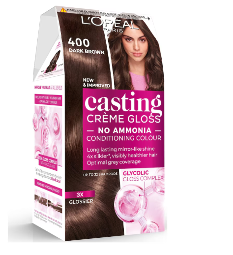 L'Oreal Casting Creme Gloss 400 Dark Brown Semi Permanent Hair Dye