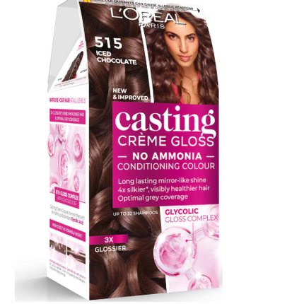 L'Oreal Casting Creme Gloss Iced Chocolate 515 Semi Permanent Hair Dye