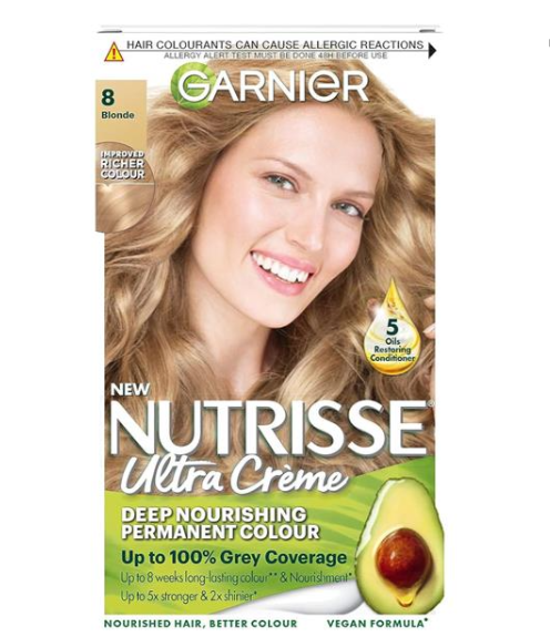 Garnier Nutrisse 8 Blonde Permanent Hair Dye