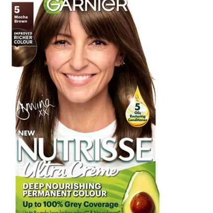 Garnier Nutrisse 5 Mocha Brown Permanent Hair Dye