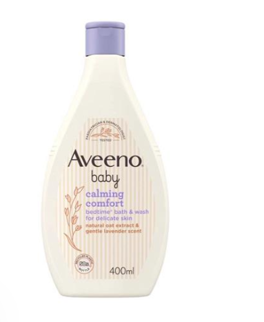 Aveeno Baby Calming Comfort Bedtime Bath and Wash 400ml