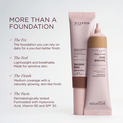 Sculpted By Aimee Second Skin Natural Glow Foundation