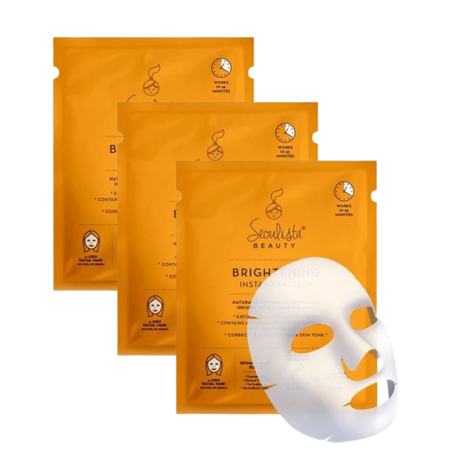 Seoulista Beauty Brigthening Instant Facial Trio