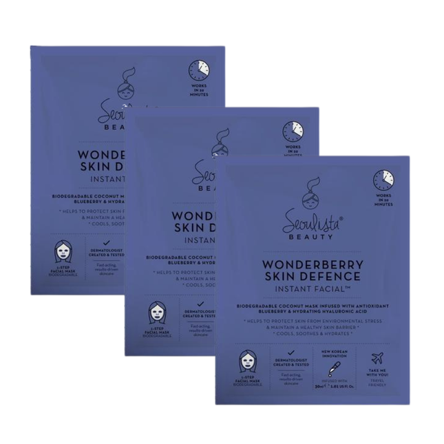 Seoulista Beauty Wonderberry Instant Facial Trio