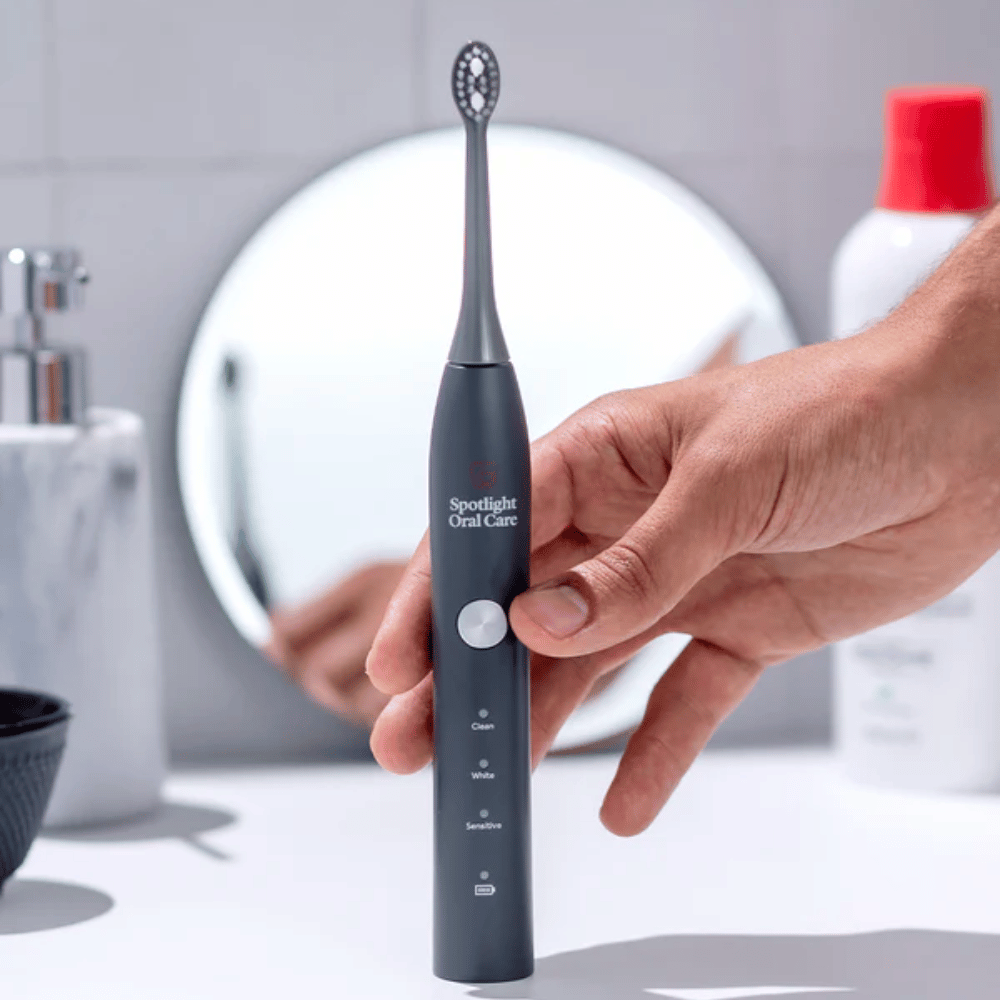 
                  
                    Load image into Gallery viewer, Spotlight Oral Care Sonic Tooth Brush- Graphite Grey
                  
                