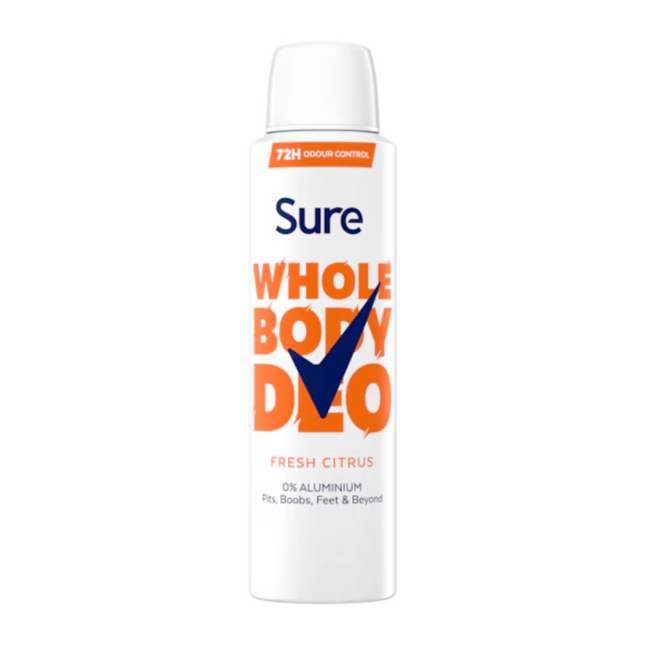 Sure Whole Body Deodorant 150 ml - Fresh Citrus
