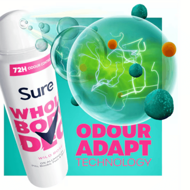Sure Whole Body Deodorant 150 ml - Wild Rose