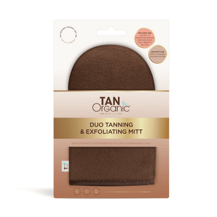 Tan Organic Exfoliator & Tan Duo Tanning Glove