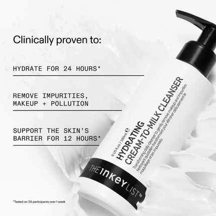The INKEY List Hydrating Cream-to-milk Cleanser 180ml