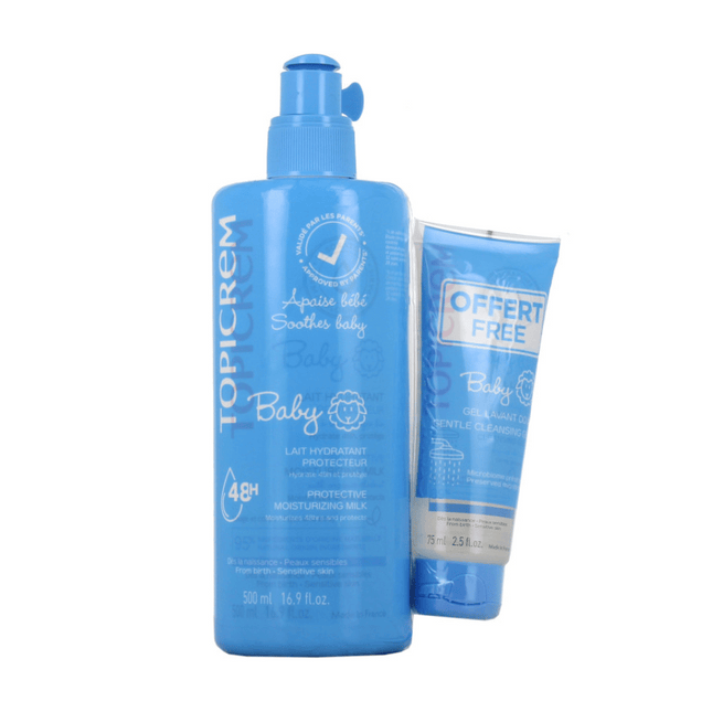 Topicrem Protective Milk 500ml + Gentle Gel 75ml