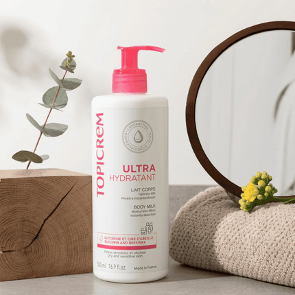 Topicrem Ultra-Moisturizing Body Milk - 2x500ml Duo Pack