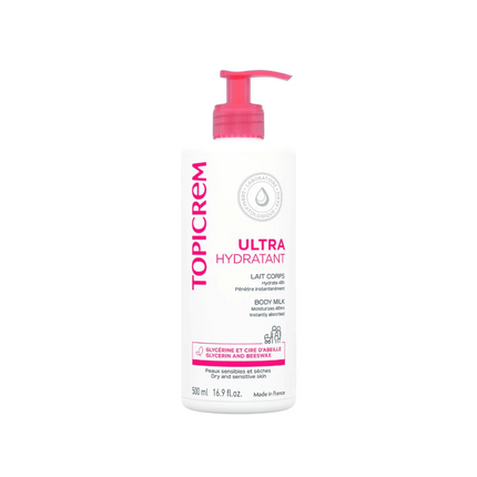 Topicrem Ultra-Moisturizing Body Milk - 2x500ml Duo Pack