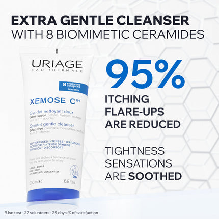 Uriage Xemose C8+ Syndet Gentle Cleansing Syndet 200ml