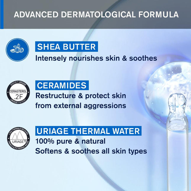 Uriage Xemose Gentle Gel Cream Cleanser 500ml