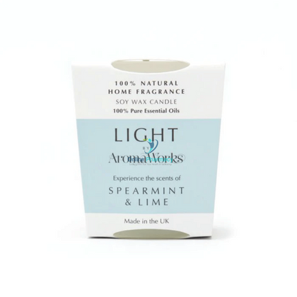 Aroma Works Light Range Spearmint & Lime Candle 10Cl Small