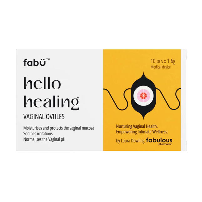 fabU hello healing Vaginal Ovules 10's