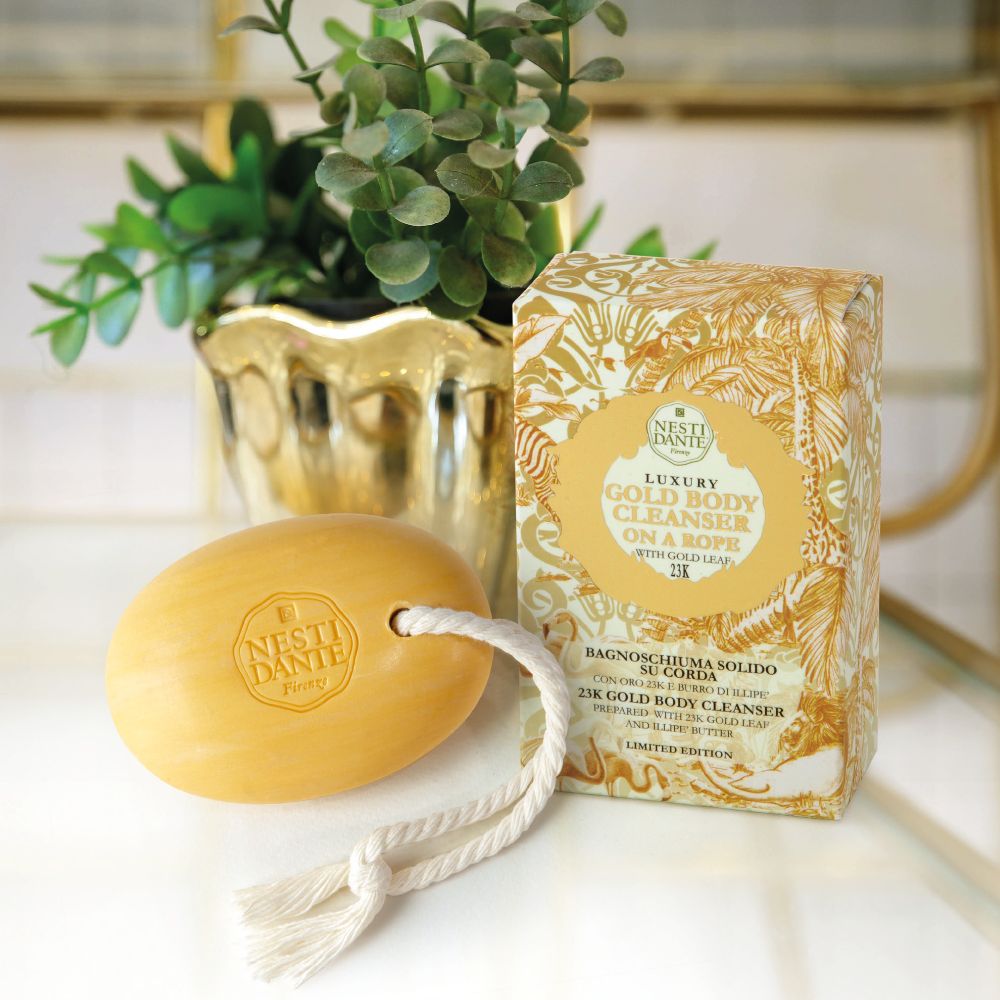 
                  
                    Load image into Gallery viewer, Nesti Dante-Luxury Gold Body Cleanser On a Rope 150gmCosmetics Online IE
                  
                