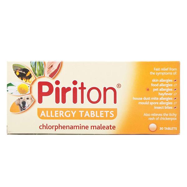 Piriton Allergy Tablets 30 Pack from YourLocalPharmacy.ie
