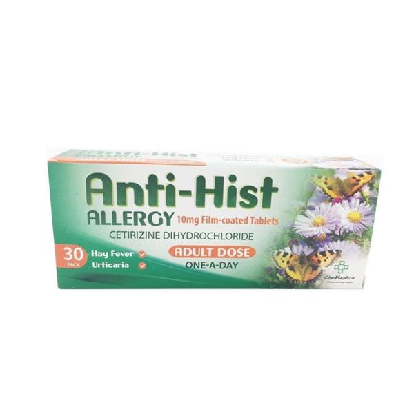 Anti-Hist Allergy Relief Tablets 30 Pack from YourLocalPharmacy.ie
