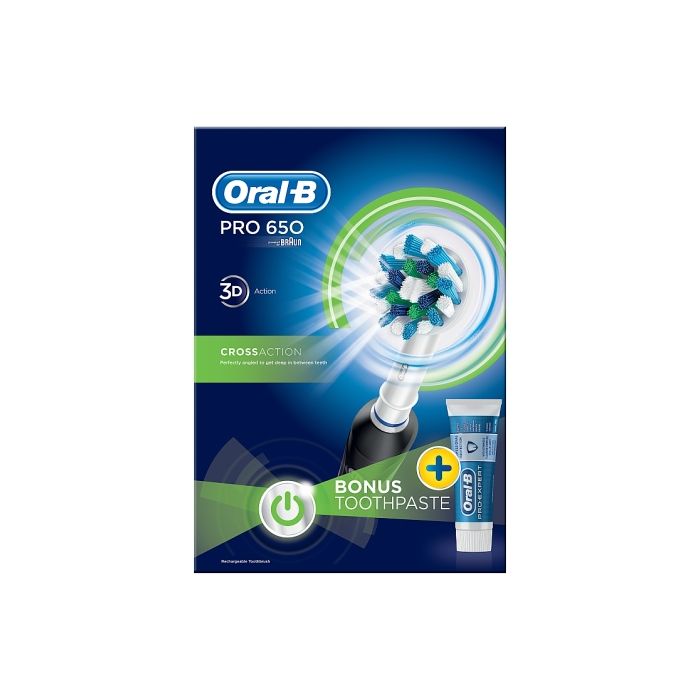 Oral B Electrical Pro 650 Cross Action Toothbrushes from YourLocalPharmacy.ie