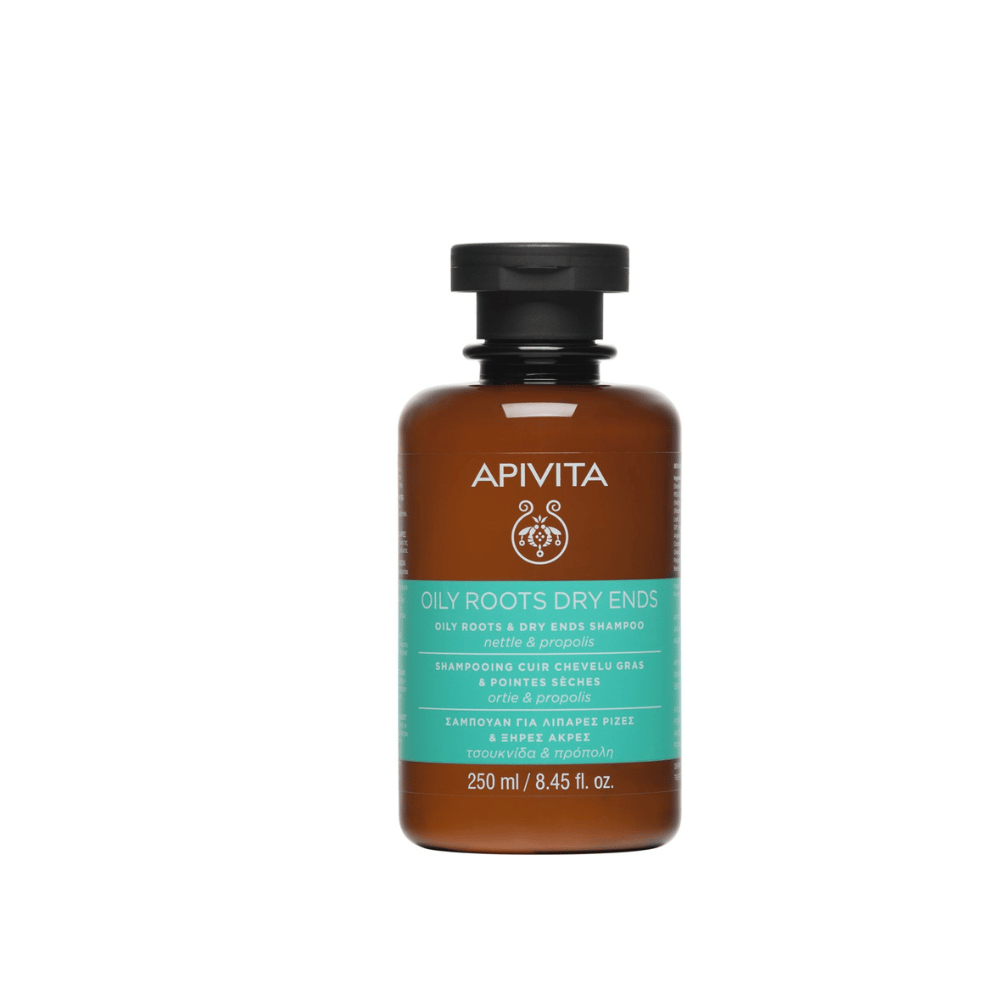 Apivita-Shampoo Oily Roots & Dry Ends( With Nettle & Propolis) 250ml