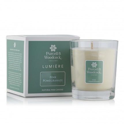 Purcell & Woodcock Lumiere Pink Pomegranate Scented Candle from YourLocalPharmacy.ie