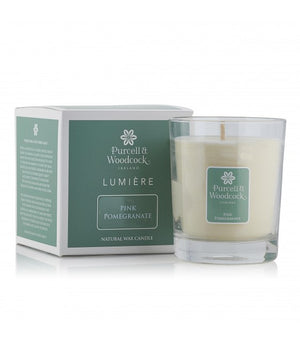 
                  
                    Load image into Gallery viewer, Purcell &amp;amp; Woodcock Lumiere Pink Pomegranate Scented Candle from YourLocalPharmacy.ie
                  
                