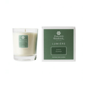 
                  
                    Load image into Gallery viewer, Purcell &amp;amp; Woodcock Lumiére - Lotus Flower Scented Candle
                  
                